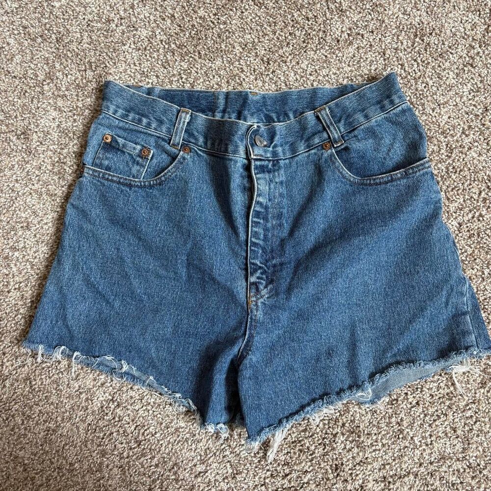 Levi-s Women's Blue and Navy Shorts